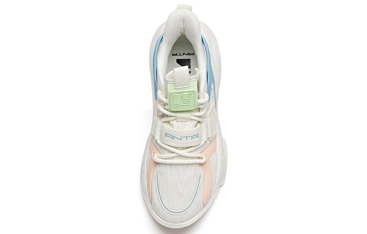 (WMNS) ANTA Life Series Sneakers 'White Blue' 122038081-3 - Image 3