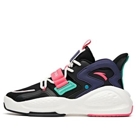 (WMNS) ANTA Life Life Series Sneakers 'Black Pink' 122038081-4
