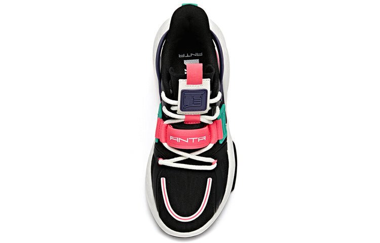 (WMNS) ANTA Life Life Series Sneakers 'Black Pink' 122038081-4 - Image 3