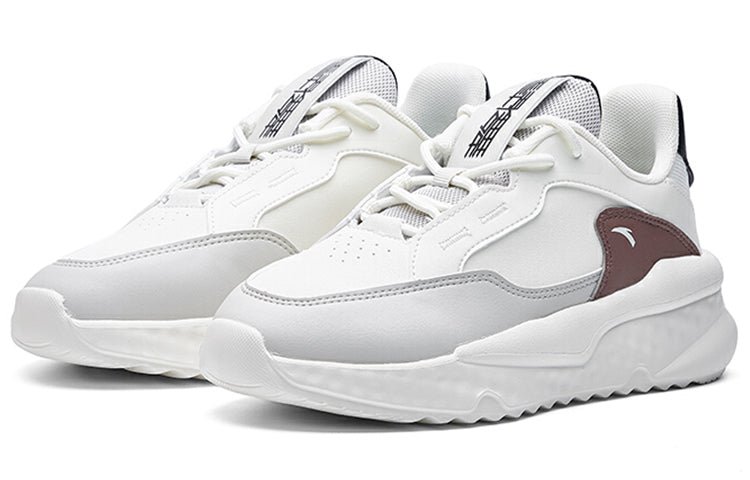 (WMNS) ANTA Life Series Sneakers 'White Brown Black' 122038842-6 - Image 3