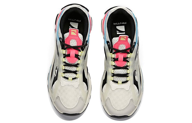 (WMNS) ANTA Life Series Sneakers 'White Black Grey' 122038899-4 - Image 3