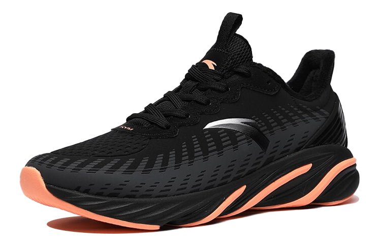 (WMNS) ANTA Leather Running Shoes 'Black Orange White' 122045522-6 - Image 2