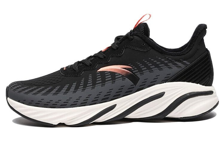 (WMNS) ANTA Leather Running Shoes 'Black Orange White' 122045522-7 - Image 2