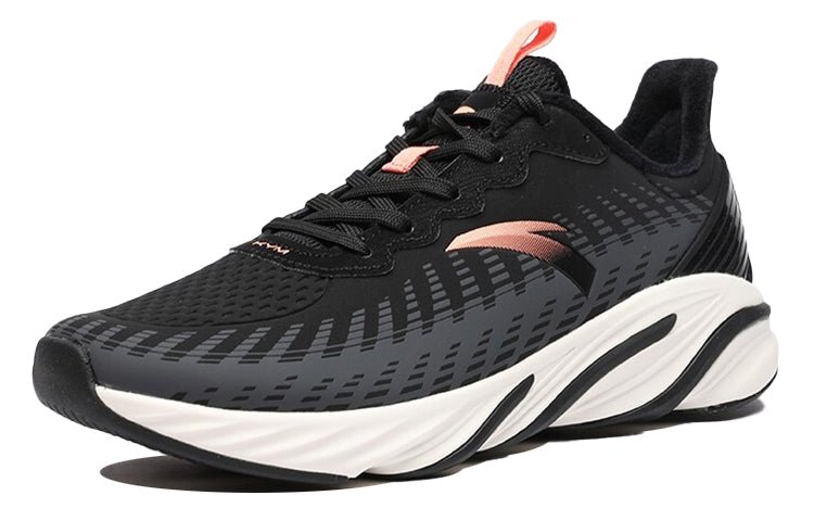 (WMNS) ANTA Leather Running Shoes 'Black Orange White' 122045522-7 - Image 3