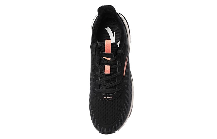 (WMNS) ANTA Leather Running Shoes 'Black Orange White' 122045522-7 - Image 4