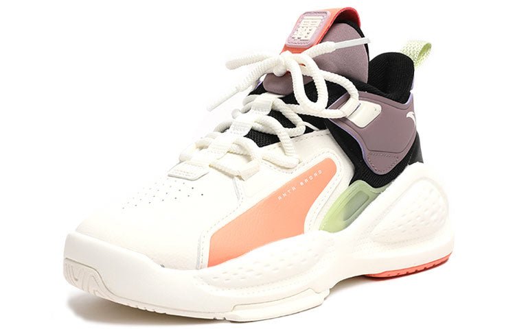 (WMNS) ANTA Badao Mid 'White Black Purple' 122048080-9 - Image 2