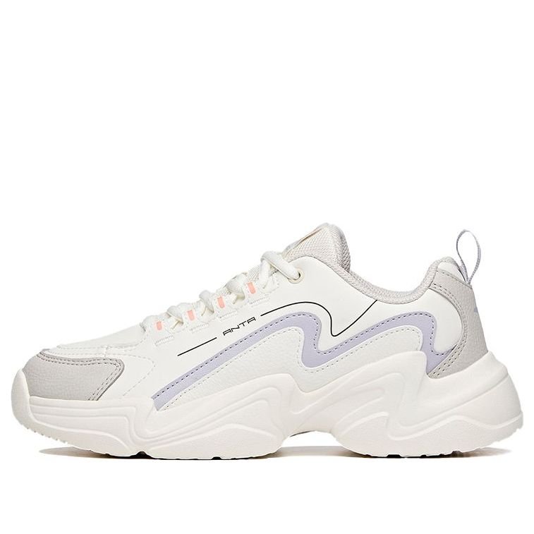 (WMNS) ANTA Life Series Sneakers 'White Purple' 122048881-1