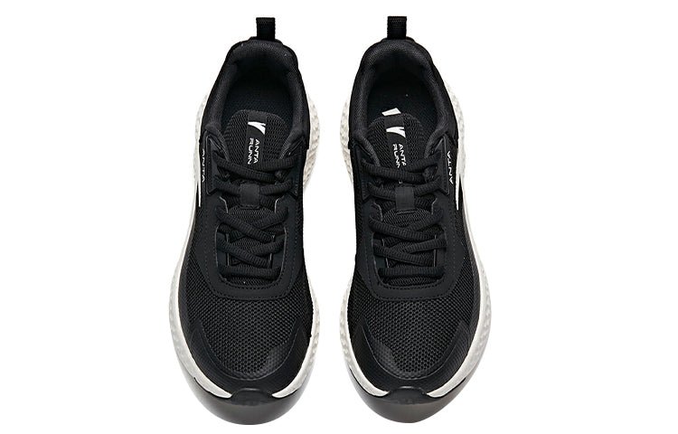 (WMNS) ANTA Running Series Sneakers 'Black Ivory White' 122115536S-4 - Image 3