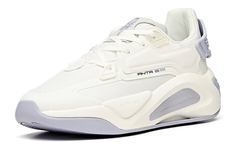 (WMNS) ANTA Life Series Sneakers 'Durable Breathable White Purple Grey' 122118083-1 - Image 2