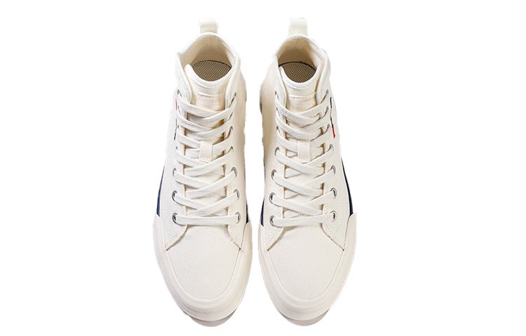 (WMNS) ANTA High Top Canvas Shoes 'Ivory Red' 122118665-1 - Image 4
