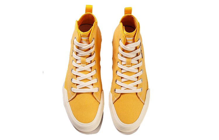 (WMNS) ANTA High Top Canvas Shoes 'Yellow Beige' 122118665-3 - Image 4