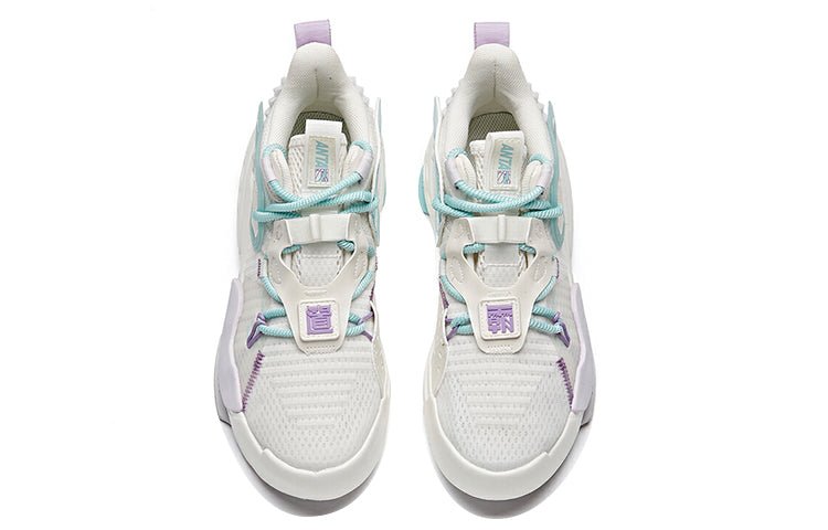 (WMNS) ANTA Badao Mid 'White Blue Purple' 122128084-3 - Image 3