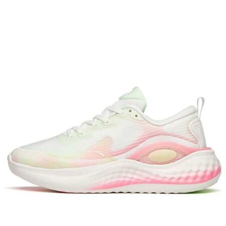 (WMNS) ANTA Running Series Sneakers 'White Green Pink' 122145556S-6