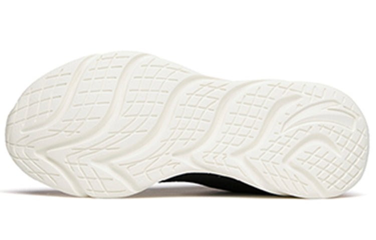 (WMNS) ANTA Running Series Sneakers Leather Fleeced 'Black White' 122145571-8 - Image 5