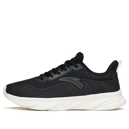 (WMNS) ANTA Running Series Sneakers 'Black Mesh White' 122145571-9