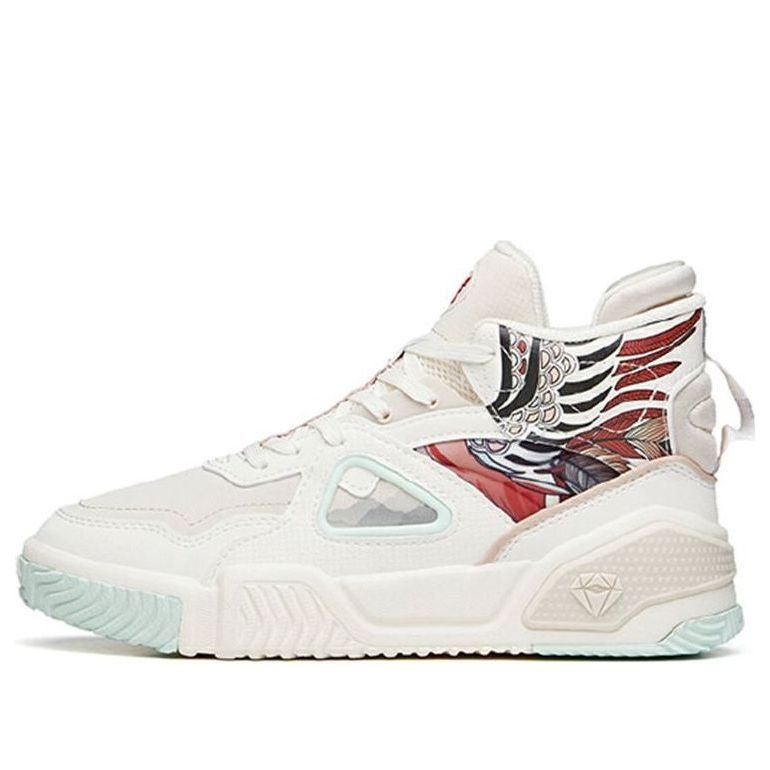 (WMNS) ANTA High Top Skateboarding Shoes 'White Red Blue' 122148088-7