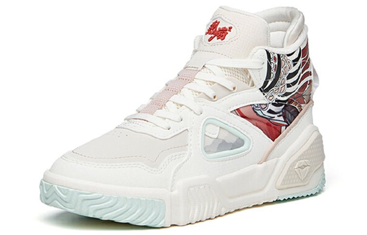 (WMNS) ANTA High Top Skateboarding Shoes 'White Red Blue' 122148088-7 - Image 3