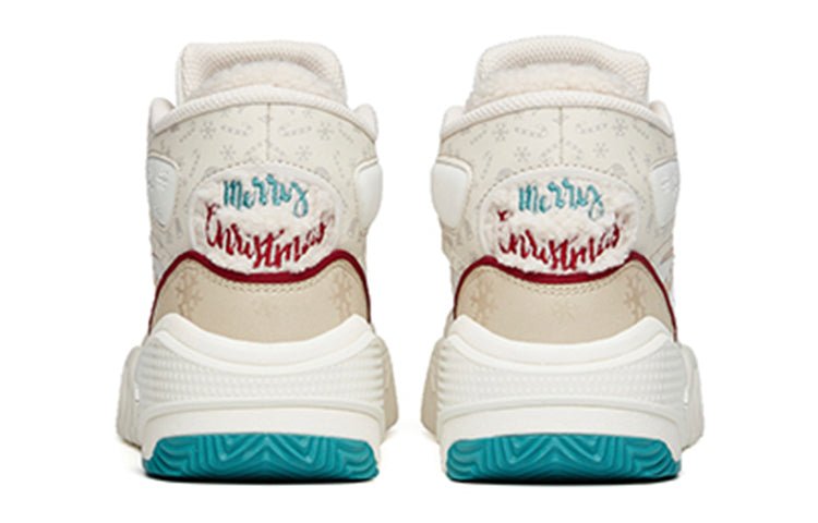(WMNS) ANTA Life Series Sneakers High 'Flame Grey White Red' 122148088-8 - Image 5