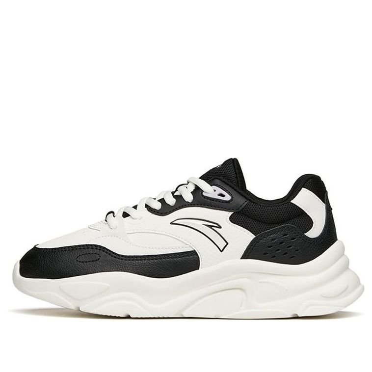 (WMNS) ANTA Life Collection Leather 'White Black' 122148860-7