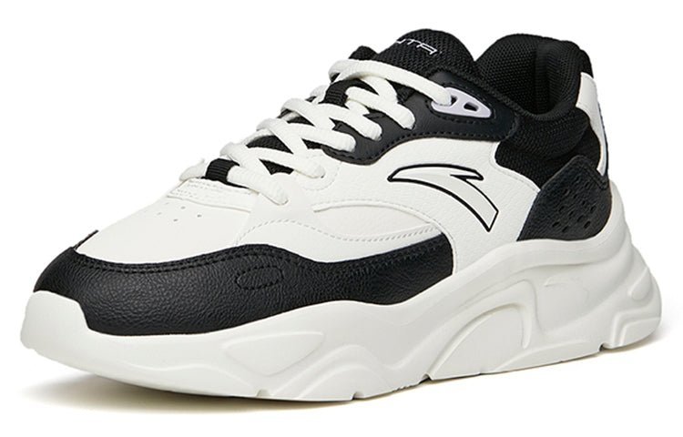 (WMNS) ANTA Life Collection Leather 'White Black' 122148860-7 - Image 2