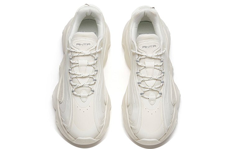 (WMNS) ANTA Life Series Sneakers 'Thick Sole Silver White' 122148895R-1 - Image 4