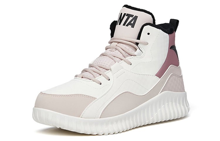 (WMNS) ANTA Life Series Sneakers High 'Grey White Purple' 122148903-2 - Image 3
