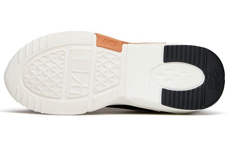 (WMNS) ANTA Leather Fleeced Running Shoes 'White Orange Black' 122148980-2 - Image 5