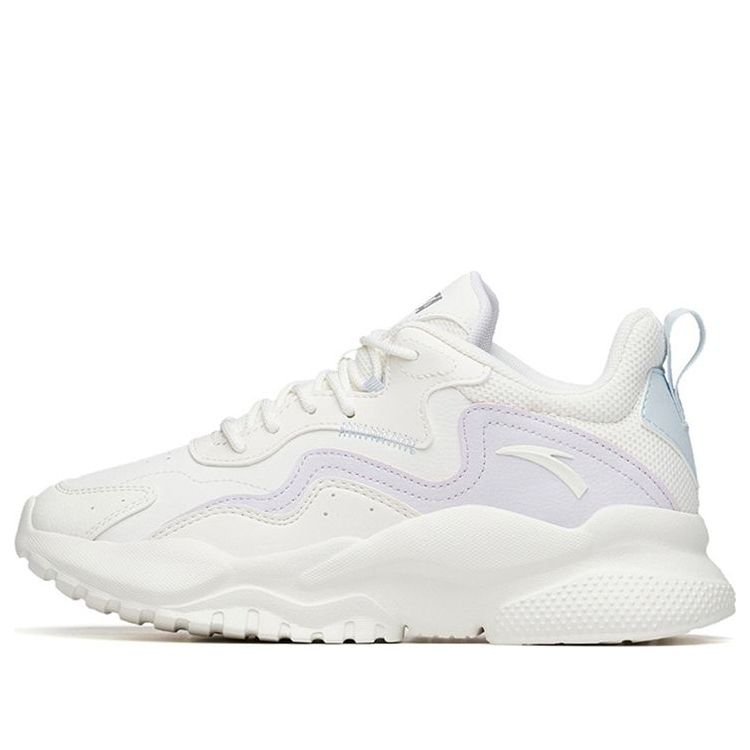 (WMNS) ANTA Life Collection Leather 'White Lilac Blue' 122218860-5