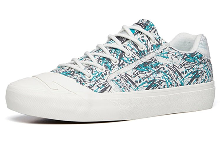 (WMNS) ANTA Life Series Sneakers Canvas 'White Green' 122228077S-3 - Image 3