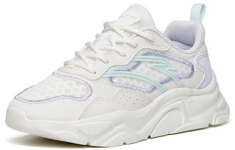 (WMNS) ANTA Life Series Sneakers 'White Purple Blue' 122228891-3 - Image 2