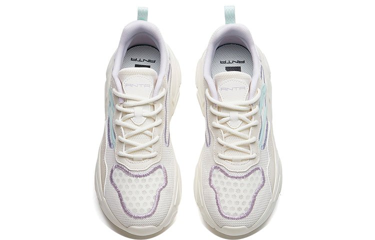 (WMNS) ANTA Life Series Sneakers 'White Purple Blue' 122228891-3 - Image 3
