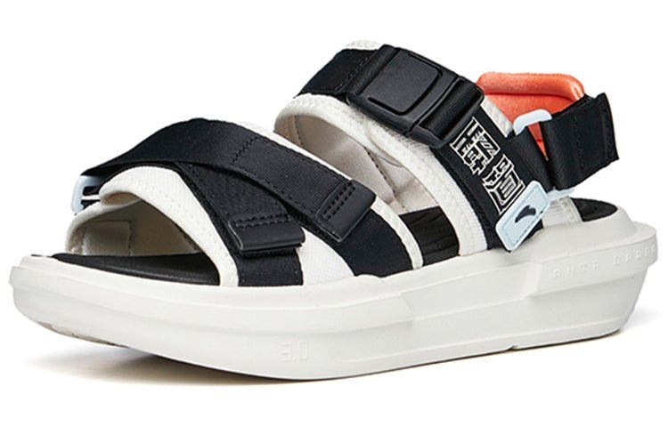 (WMNS) ANTA BaDao Sandals 'Black White Orange' 122238501-2 - Image 3