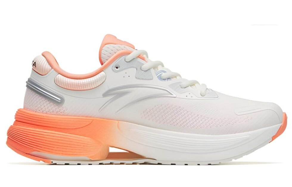 (WMNS) ANTA C100 Low 'White Orange Silver' 122245586-1 - Image 2