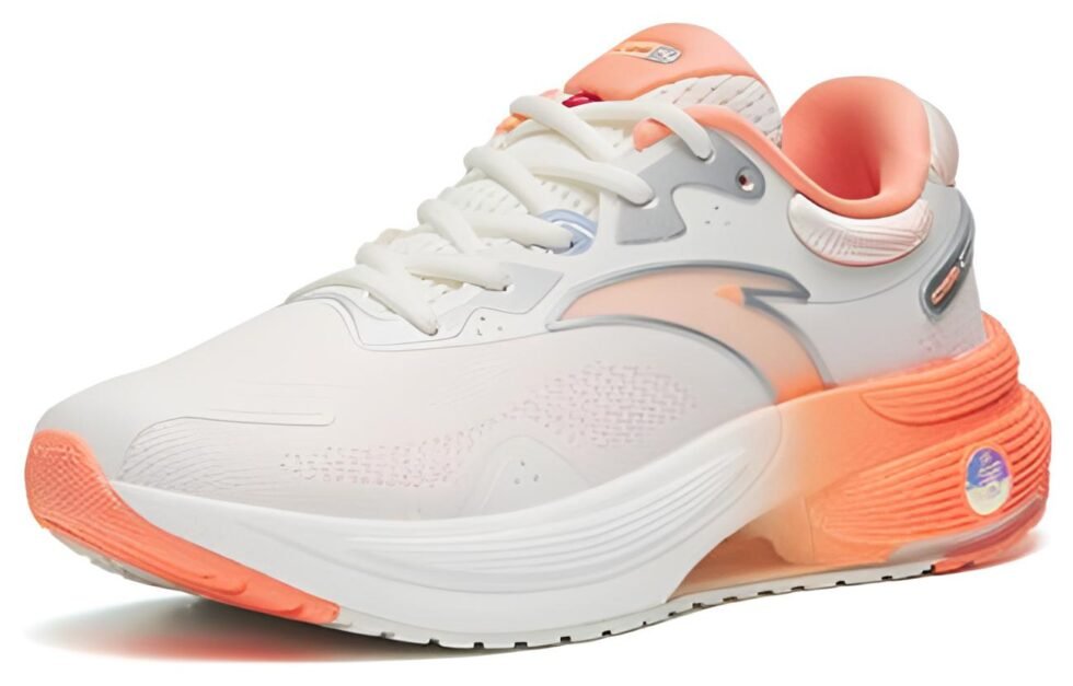 (WMNS) ANTA C100 Low 'White Orange Silver' 122245586-1 - Image 3
