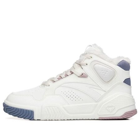(WMNS) ANTA High-Top Skateboard Sneakers 'White Grey Flame' 122248990R-1