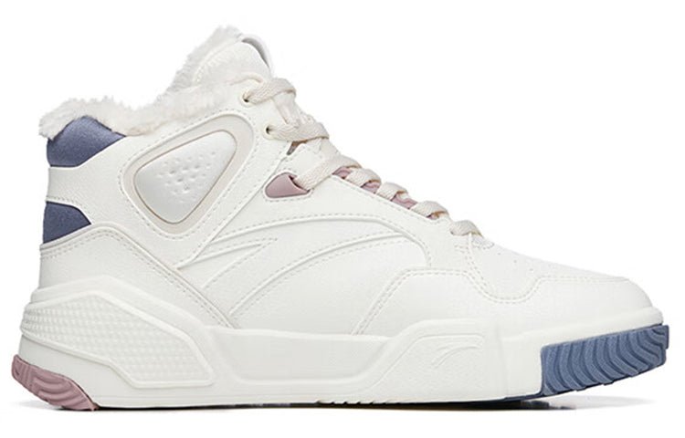 (WMNS) ANTA High-Top Skateboard Sneakers 'White Grey Flame' 122248990R-1 - Image 2