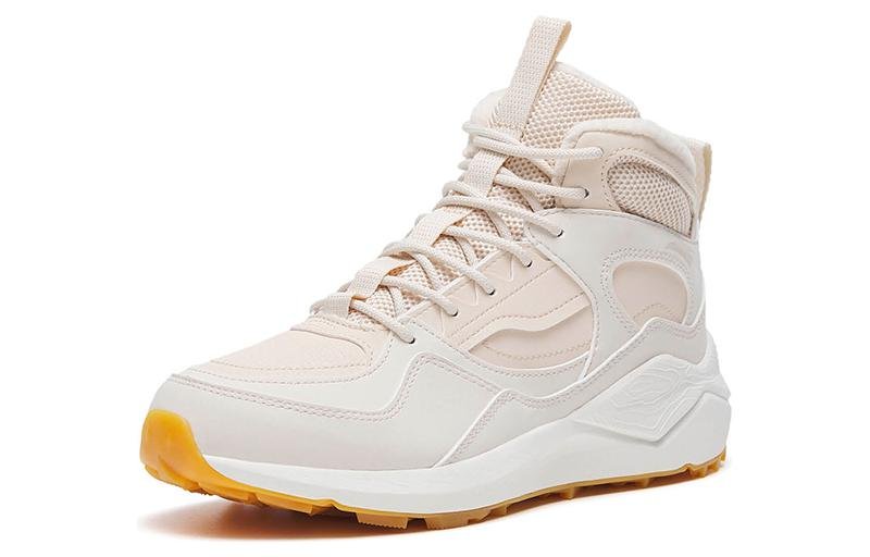 (WMNS) ANTA Fleeced High Top Casual Shoes 'White Pink' 122248992-1 - Image 2