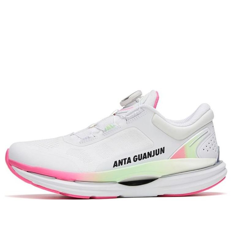 (WMNS) ANTA Running Series Sneakers 'White Green Pink' 122315581A-2