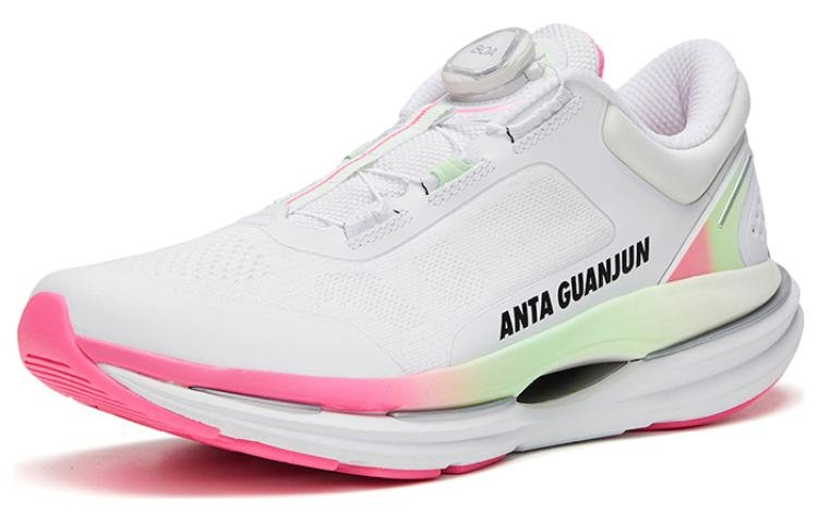 (WMNS) ANTA Running Series Sneakers 'White Green Pink' 122315581A-2 - Image 2