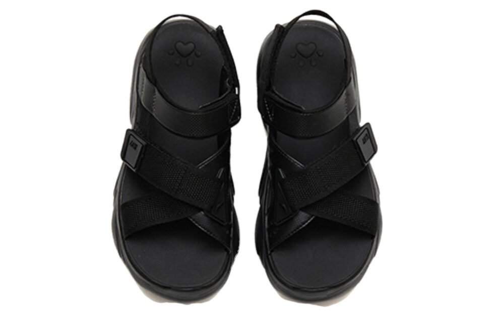 (WMNS) ANTA Life Series Sandals 'Black' 122338503-3 - Image 2