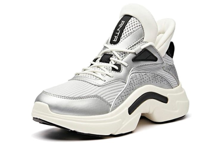 (WMNS) ANTA Life Series Sneakers 'Silver White Black' 12938830-2 - Image 2
