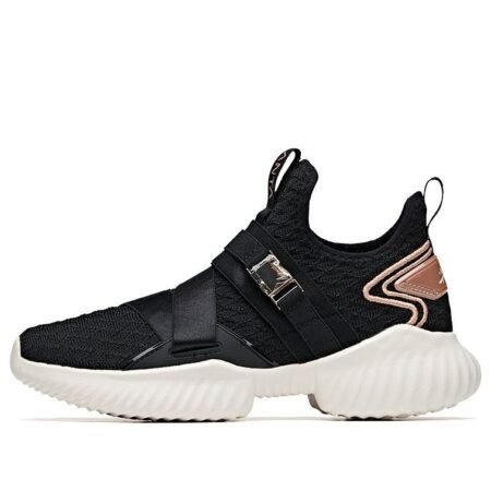 (WMNS) ANTA Comfort Fresh Low 'Black White Gold' 12947757-1
