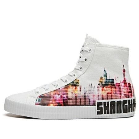 (WMNS) ANTA Life Series Sneakers Canvas High 'Shanghai' 12948620-1