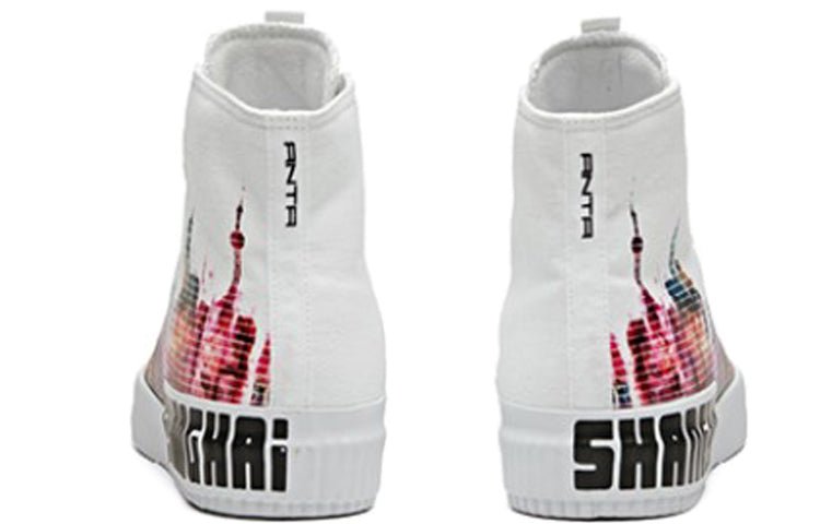 (WMNS) ANTA Life Series Sneakers Canvas High 'Shanghai' 12948620-1 - Image 4