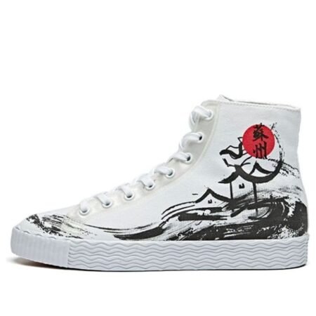 (WMNS) ANTA Life Series Sneakers Canvas High 'Suzhou' 12948620-3