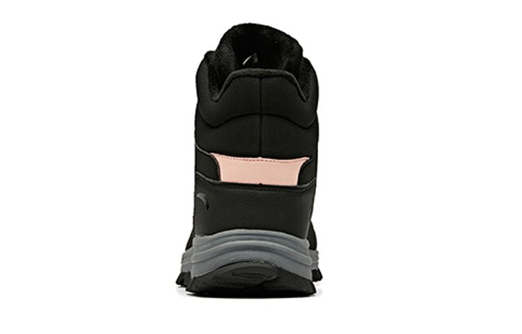 (WMNS) ANTA Outdoor Series Sneakers Fleeced High 'Black Beige Grey' 12948960-1 - Image 4