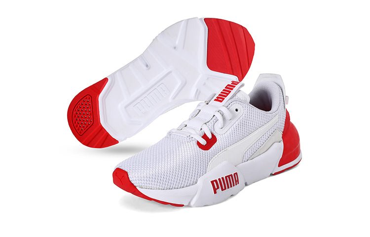 (GS) PUMA Cell Phase Low Top Running Shoes Red/White 192830-03 - Image 5