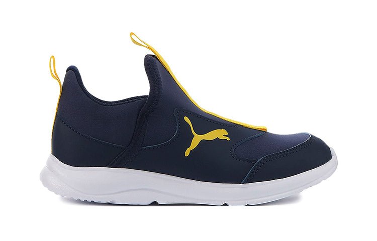(GS) PUMA Fun Racer Slip On Blue/Yellow 193668-03 - Image 2
