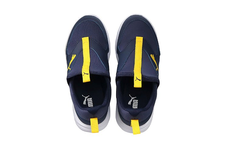 (GS) PUMA Fun Racer Slip On Blue/Yellow 193668-03 - Image 3