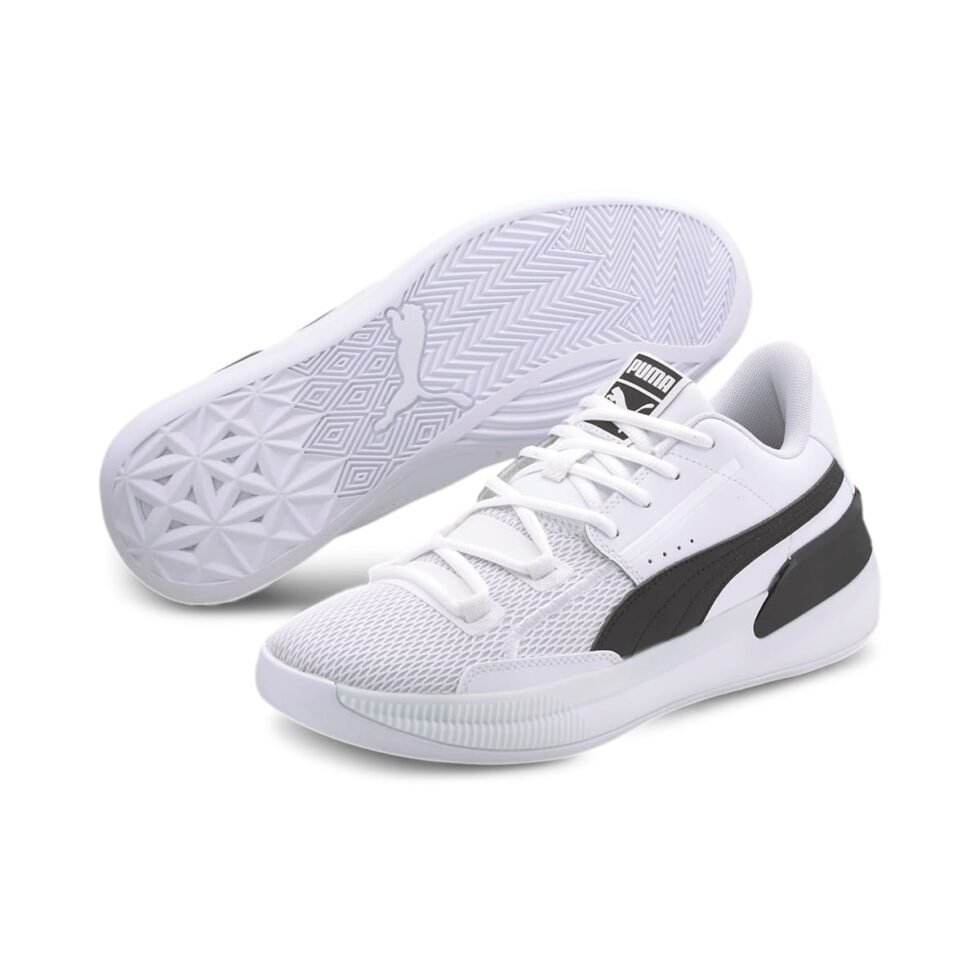 PUMA Clyde Hardwood Team 'White Black' 194454-01 - Image 6